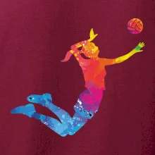 Volejbalistka splash s loptou