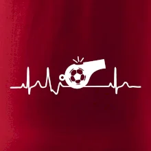 EKG futbal rozhodca a píšťalka