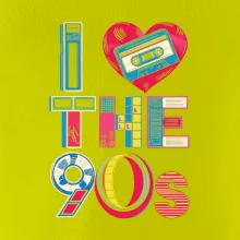 Aj love 90s - srdce a kazeta