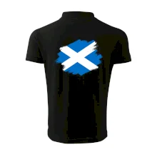 Škótska vlajka kreslená štetcom