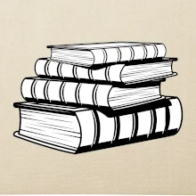 Knihy čiernobiele na sebe