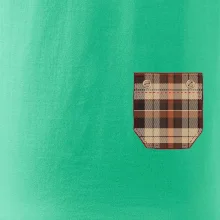 Flanelové triko hnědé