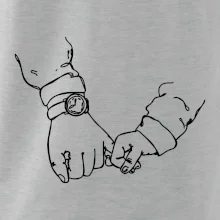 Otec a syn ruky obrys