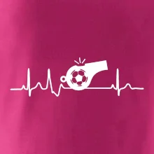 EKG futbal rozhodca a píšťalka EKG futbal rozhodca a píšťalka