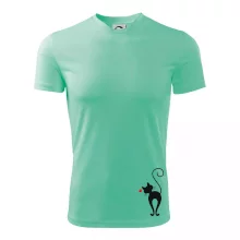 Zamilovaná mačka zozadu