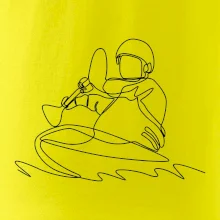 Kajak na vode jedným ťahom