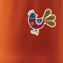 Folklór na prsníku sliepky