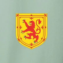 Škótsky lev na hrudi