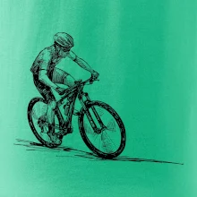 MTB kreslený cyklista