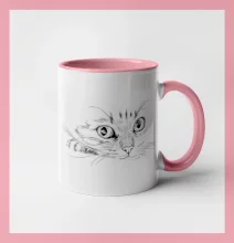 Mačka tvár kresba Mačka tvár kresba