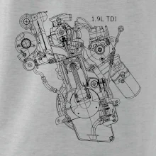 Motor Škoda/ VW 1.9L  TDI z boku