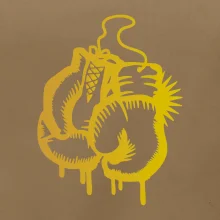 Box rukavice - zlatá potlač Box rukavice - zlatá potlač