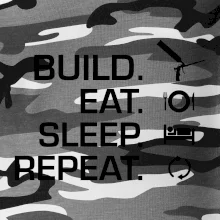 Build eat sleep repeat - montážna pena