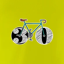 Narodeniny 30 rokov na bicykli