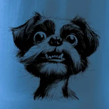 Čiernobiela karikatúra Ši-tzu