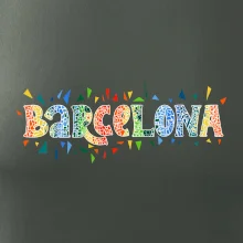 Barcelona Farebný nápis