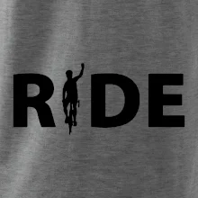 Ride - nápis s cyklistom Ride - nápis s cyklistom
