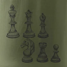 Šachové figúrky kreslené