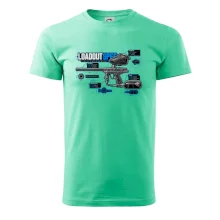 Technický výkres výstroja pre paintball
