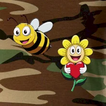 Parové tričko - Včela a kvetina