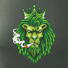 Zhulený lev zelený