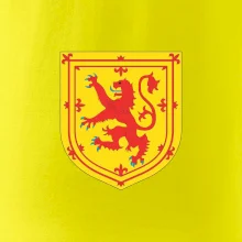 Škótsky lev na hrudi