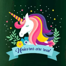 Unicorns are real dúhový Unicorns are real dúhový