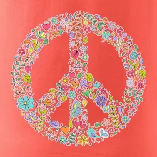 Peace symbol lístočky