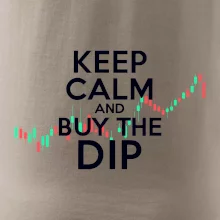 Zelenočervený graf Keep Calm and Buy the Dip