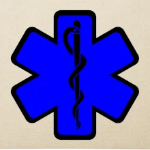 Rescue - Hviezda na prsníku + nápis na chrbte Rescue - Hviezda na prsníku + nápis na chrbte