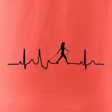 Nordic walking ekg - žena