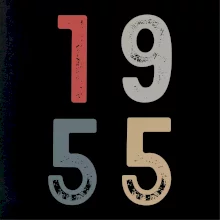 Vintage číslica 1955