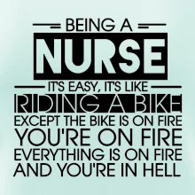 Being a nurse - bike Being a nurse - bike