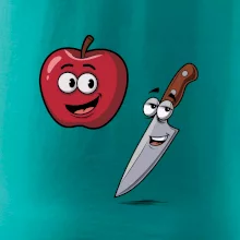 Parové tričko - Jablko a nôž