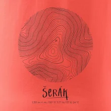 Šerák - vrstevnice v kruhu