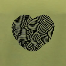 Odtlačok prsta srdce