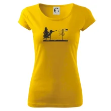 Disc golf - žena čierny obrázok Disc golf - žena čierny obrázok