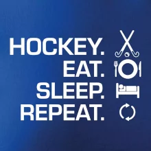 Pozemný hokej eat sleep repeat