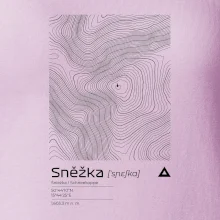 Snežka - vrstevnice v obdĺžniku