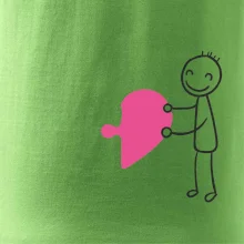 Párové tričká puzzle postavička