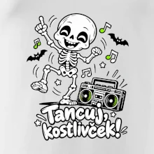Tancuj kostlivček s boomboxom