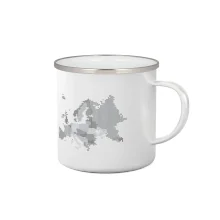 Mapa Európy - srdce v Ukrajine