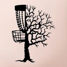 Disc golf pozor strom