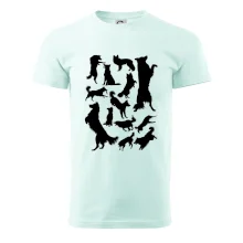 Border kólia siluety