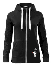 Zamilovaná mačka zozadu