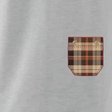 Flanelové triko hnědé