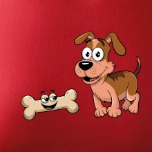 Parové tričko - Pes a kosť