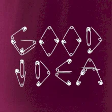 Good Idea nápis zatvárací špendlík