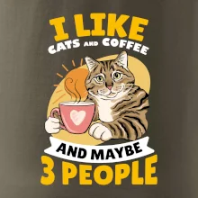I like cats and coffee and maybe 3 people