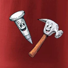 Parové tričko - Kladivo a klinec